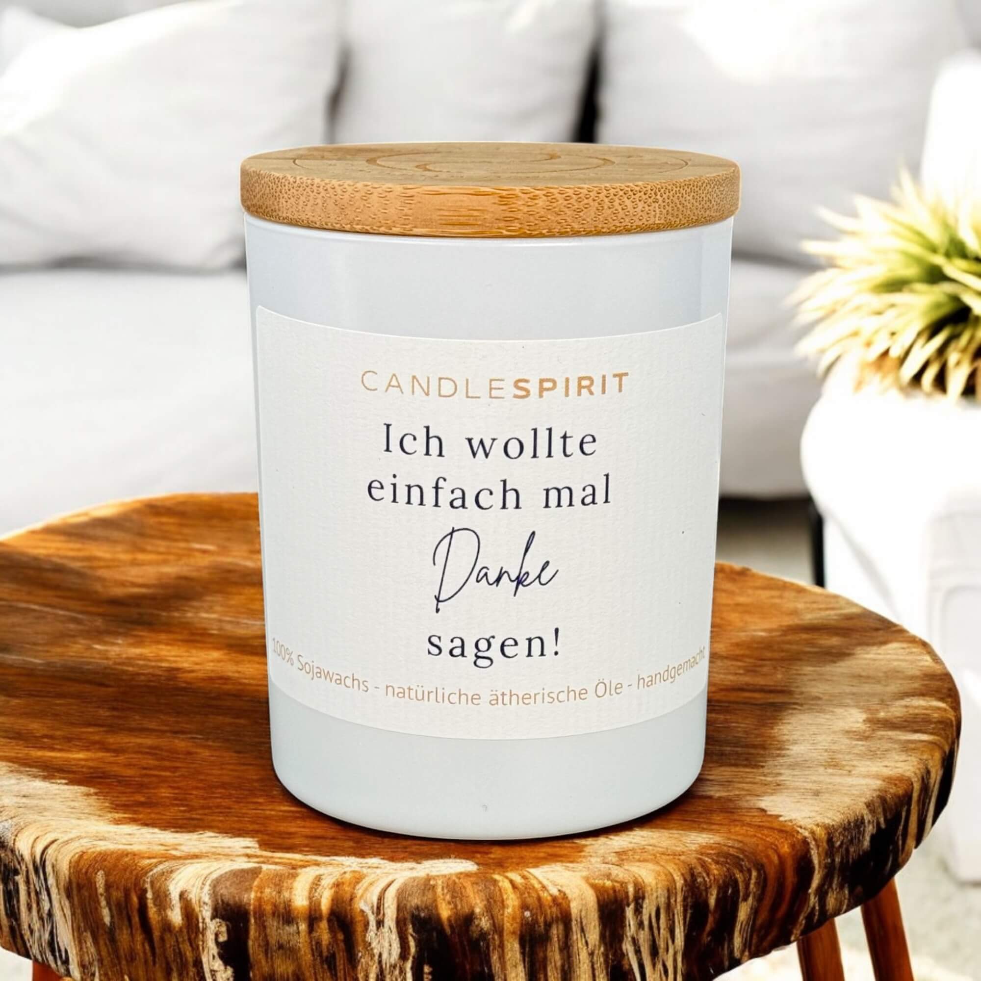Aromatherapie Duftkerze "Ich wollte einfach mal Danke sagen!" 1
