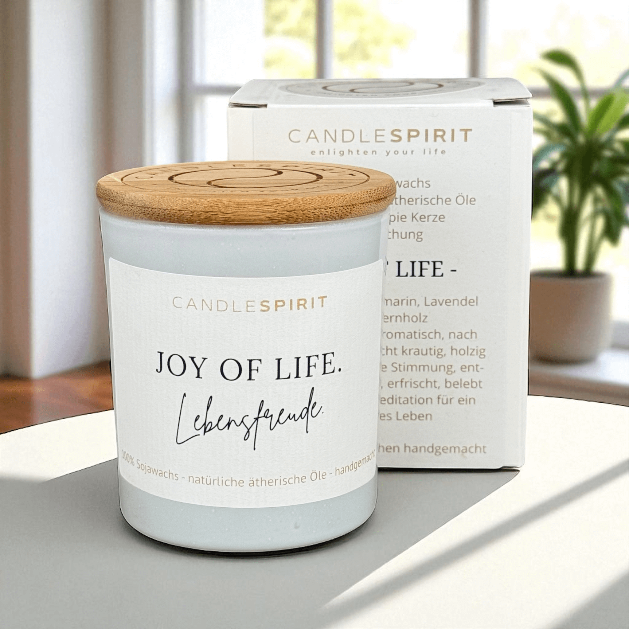"JOY OF LIFE. Lebensfreude" | Aromatherapie Duftkerze mit Meditation