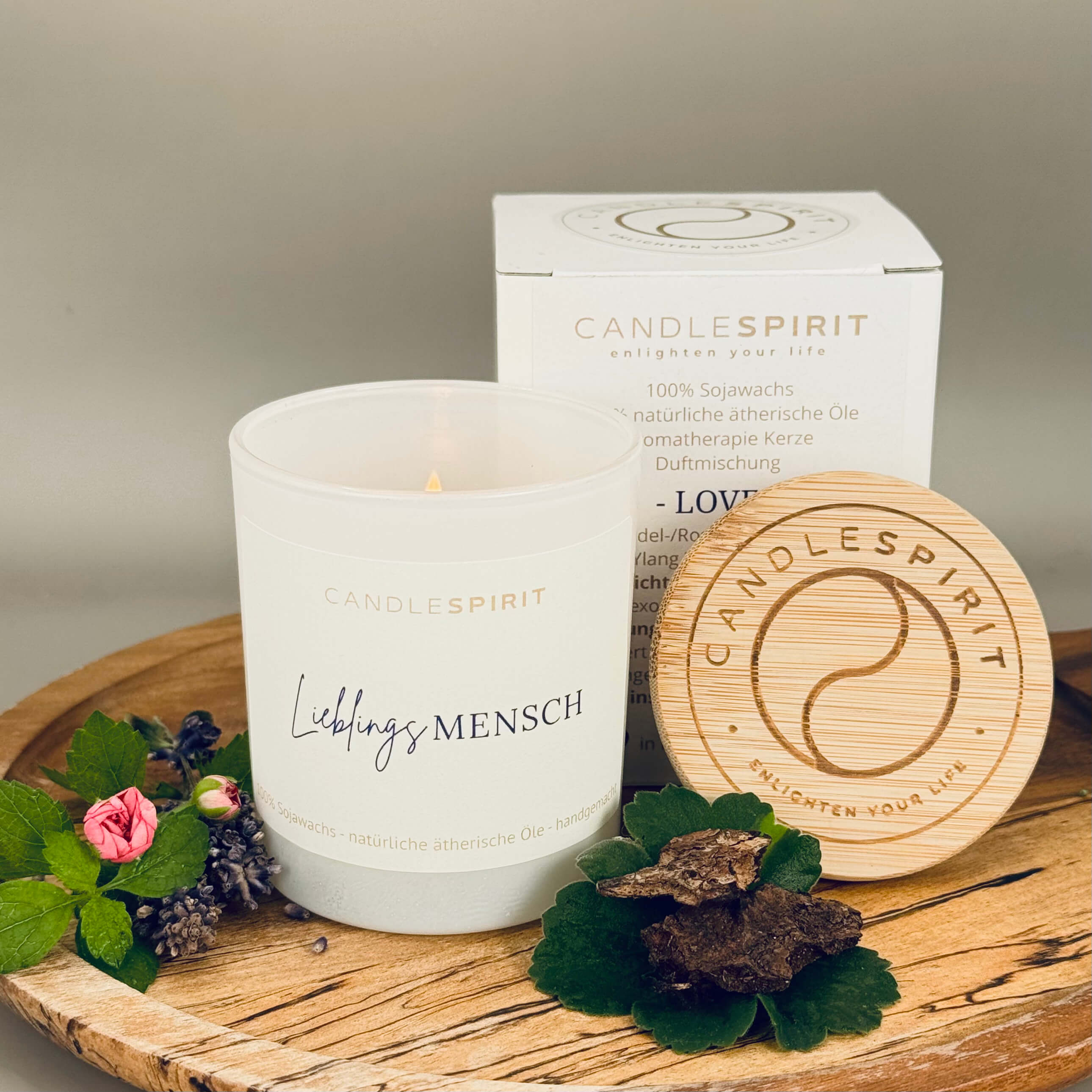 "Lieblingsmensch" | Duftkerze mit ätherischen Ölen & Audio Meditation