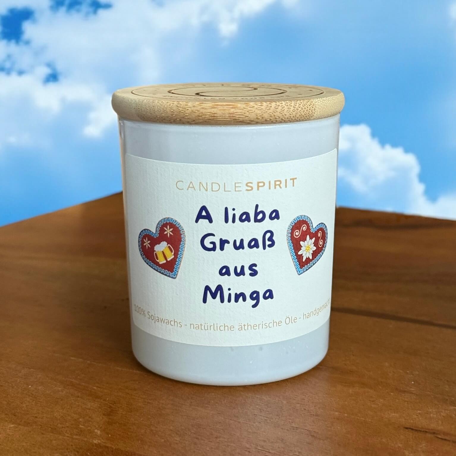 "A liaba Gruaß aus Minga" Oktoberfest Edition | Duft: JOY OF LIFE | Aromatherapie Duftkerze mit Wiesn Playlist