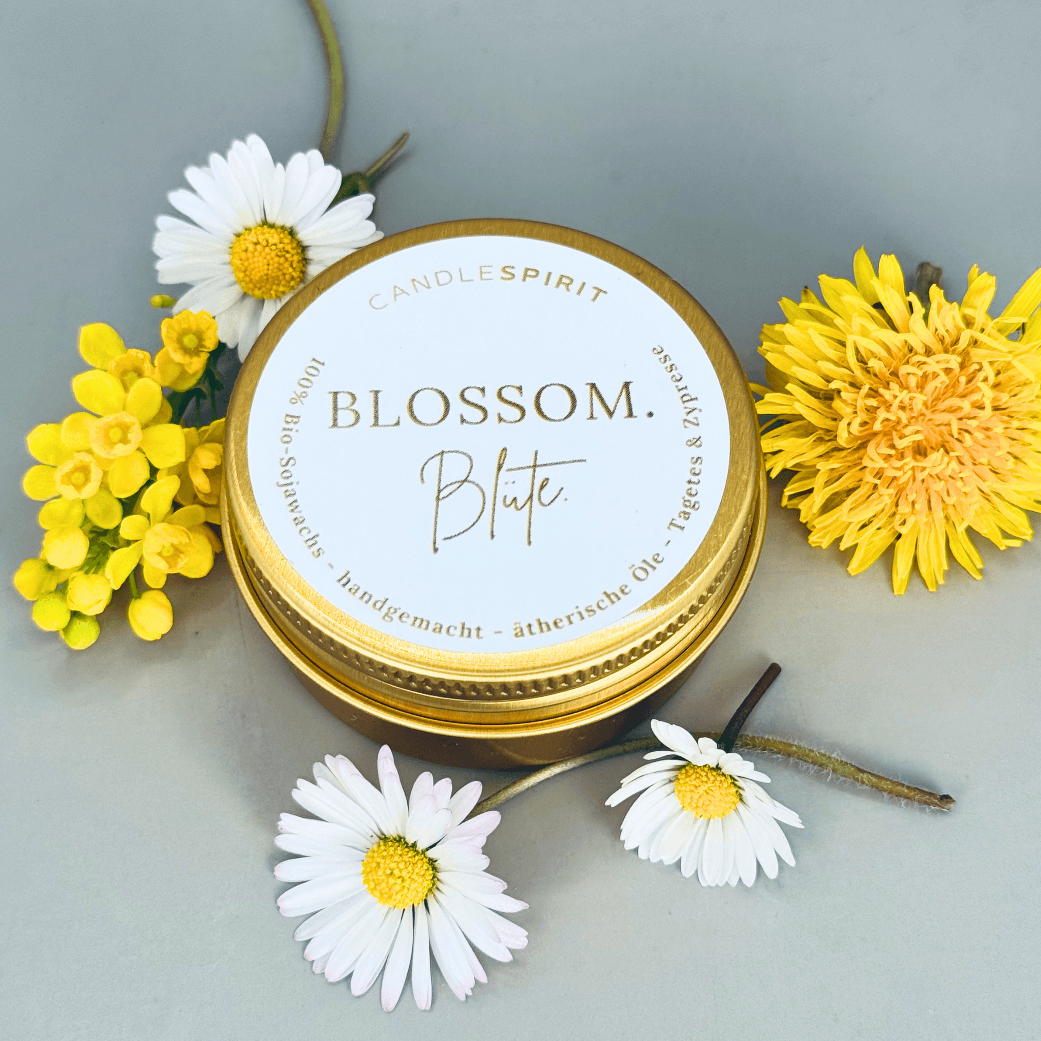 Reise Duftkerze "BLOSSOM" riecht geheimnisvoll-floral & Audio-Meditation | ca. 10h Brenndauer