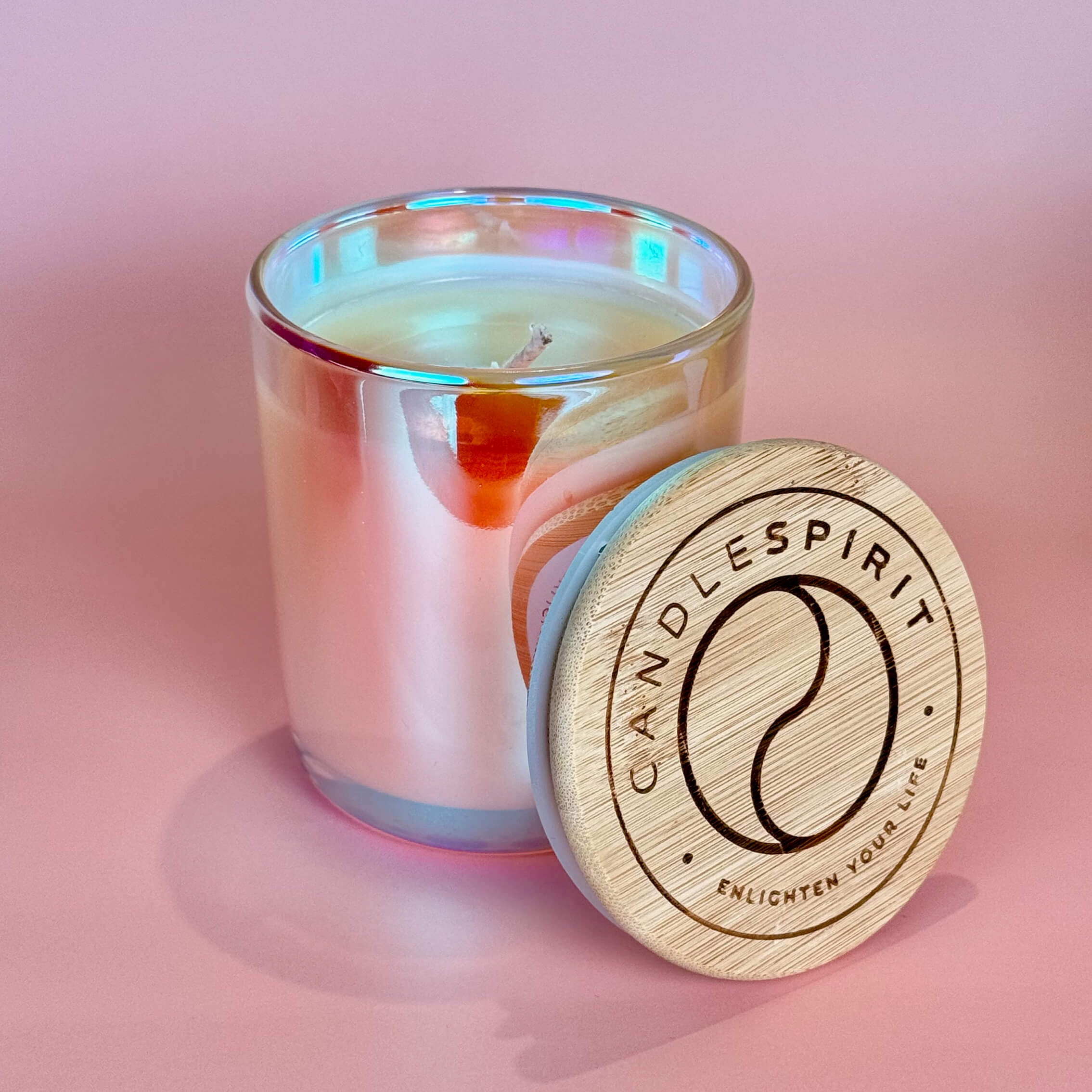 Duftkerze "Shine" mit ätherischen Ölen Orange & Rosmarin & Audio-Meditation | ca. 45h Brenndauer