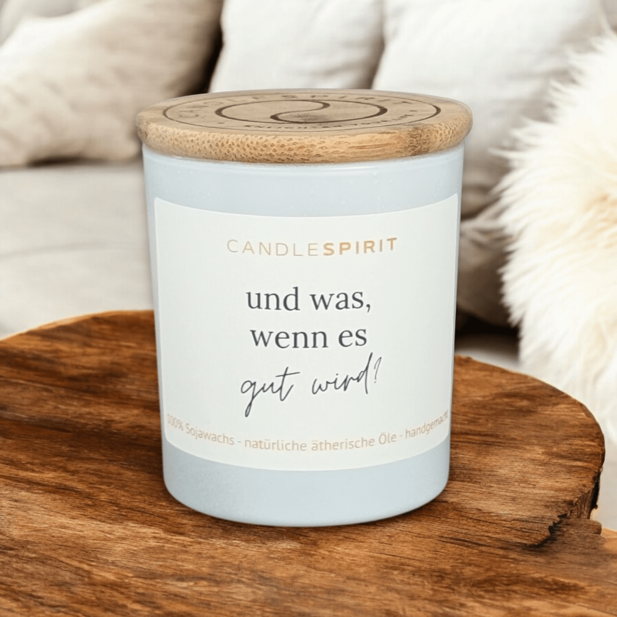"Was, wenn es gut wird?" | Aromatherapie Duftkerze & Gratis Meditation | Bio-Sojawachs