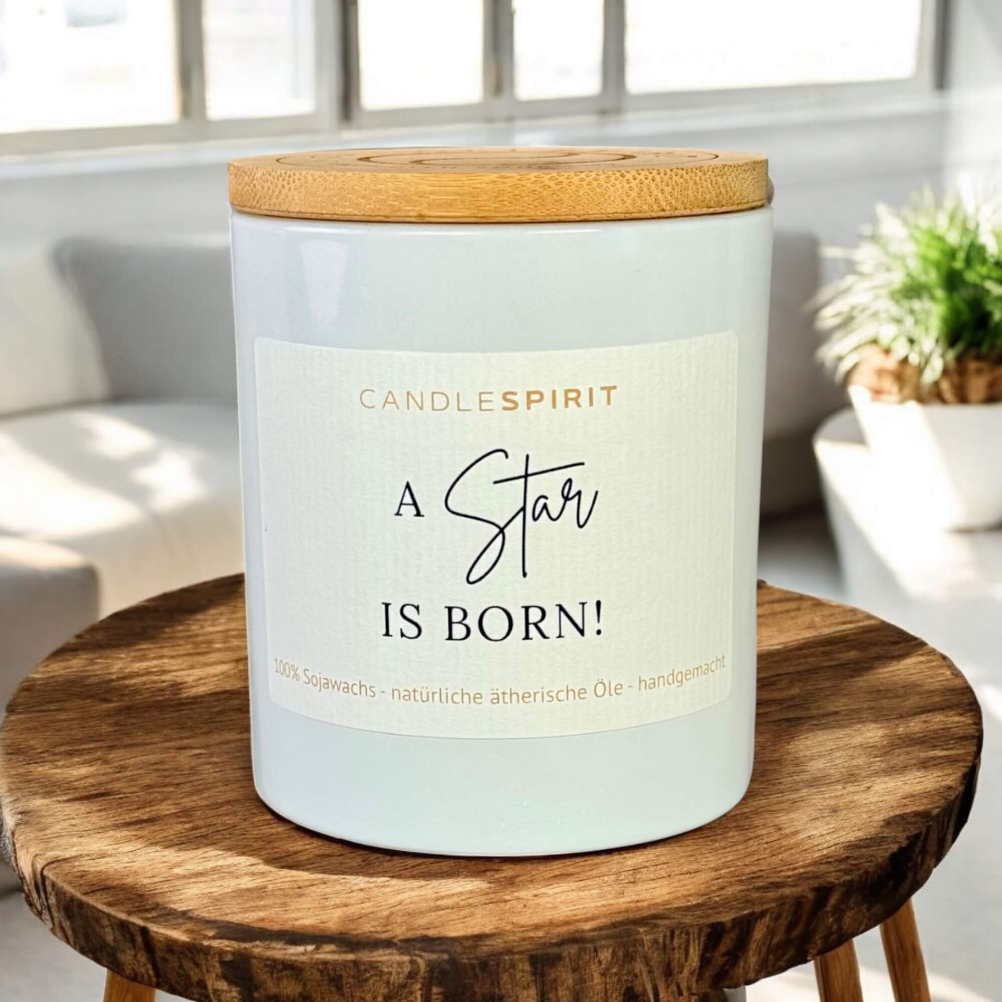 Kerze A Star is born Ansicht 1