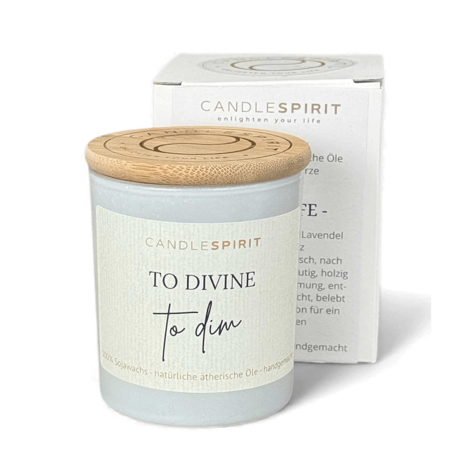 "To divine to dim" | Aromatherapie Duftkerze mit Audio Meditation