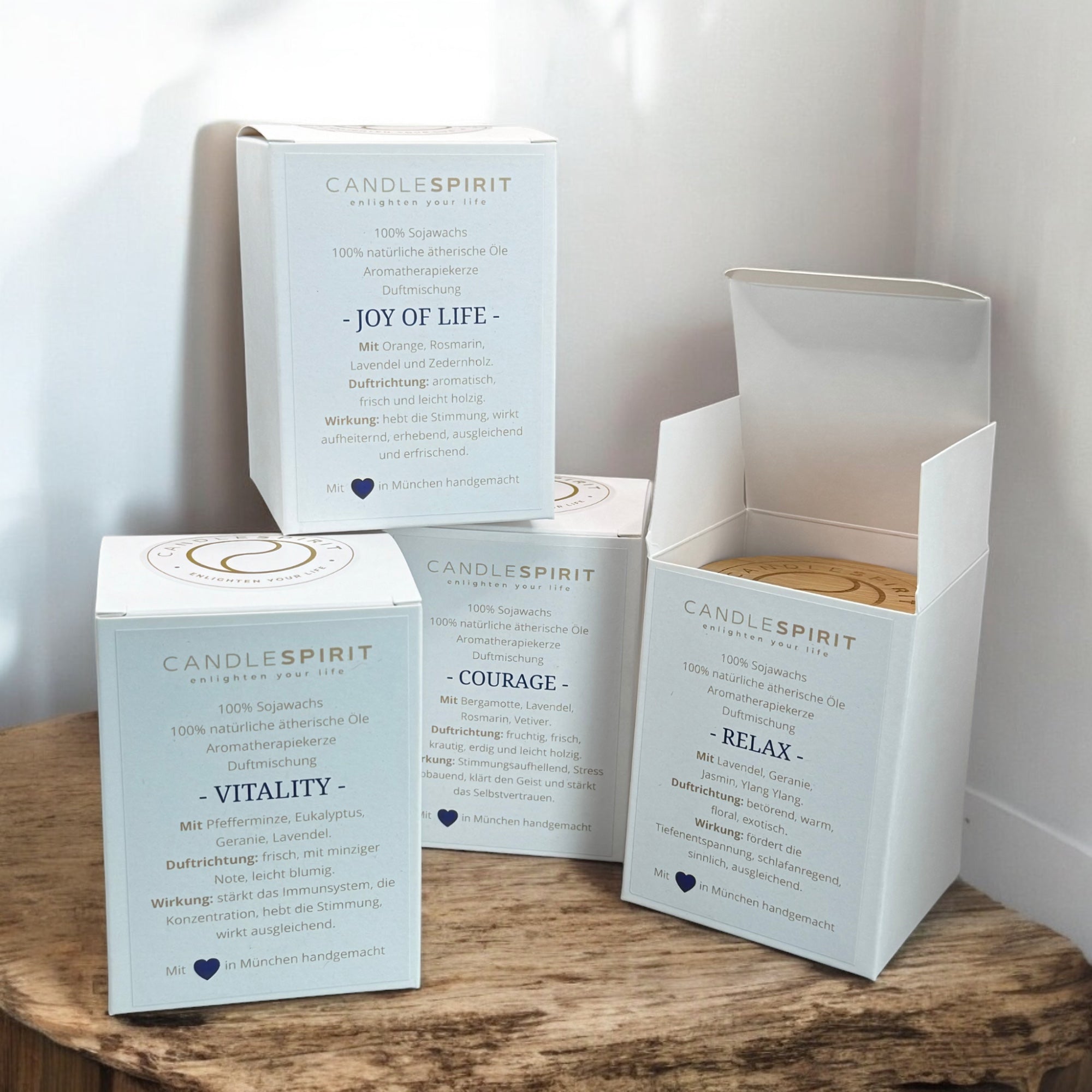 "Glückskerze" | Aromatherapie Duftkerze mit Gratis Meditation