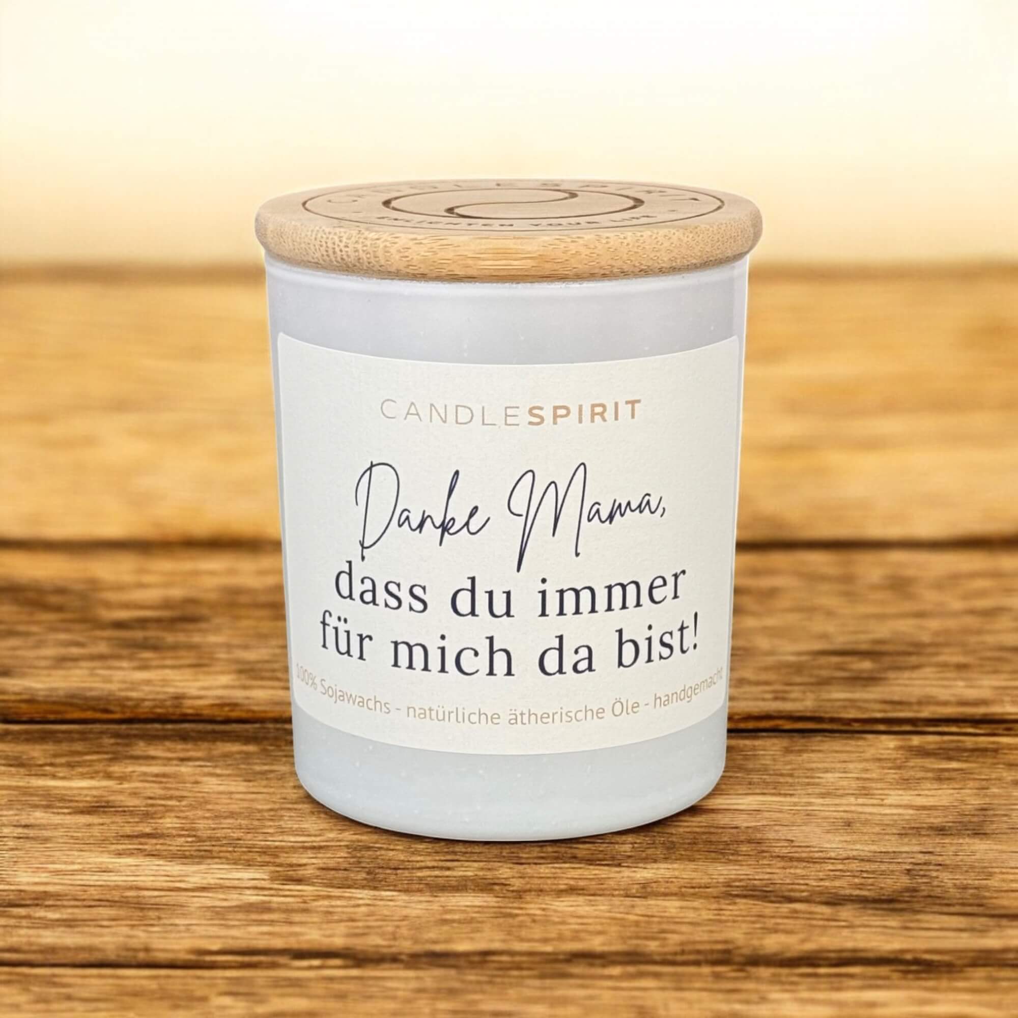 "Danke Mama, dass du immer für mich da bist!" | Aromatherapie Duftkerze mit Gratis Meditation