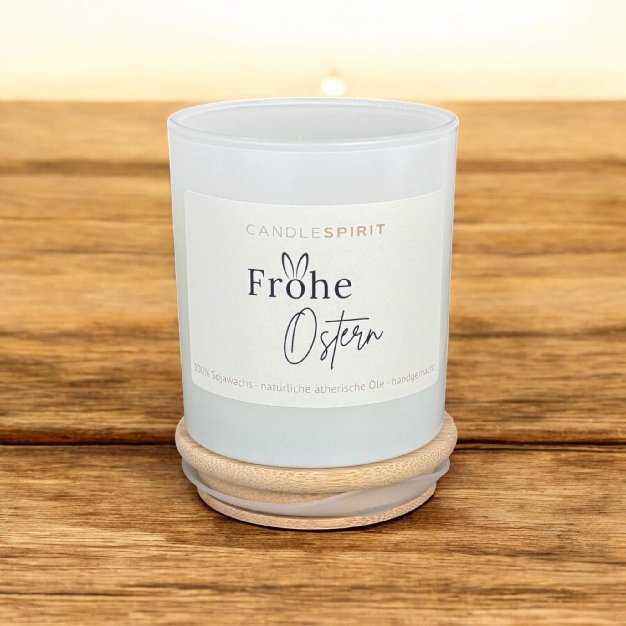 "Frohe Ostern" | Aromatherapie Duftkerze mit Gratis Meditation