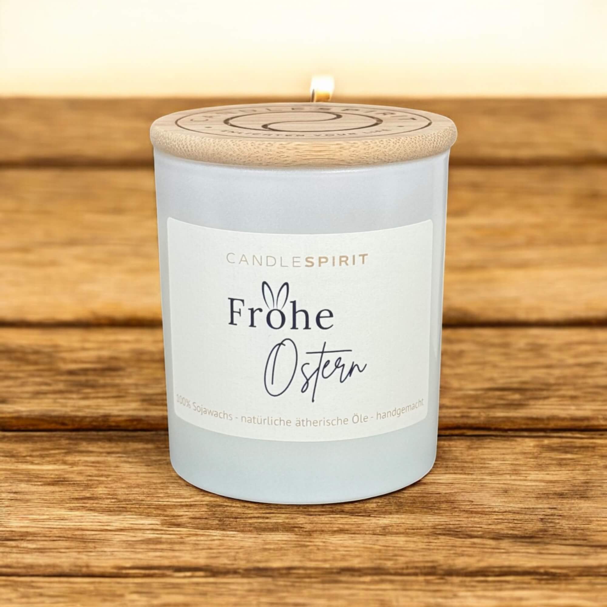 "Frohe Ostern" | Aromatherapie Duftkerze mit Gratis Meditation