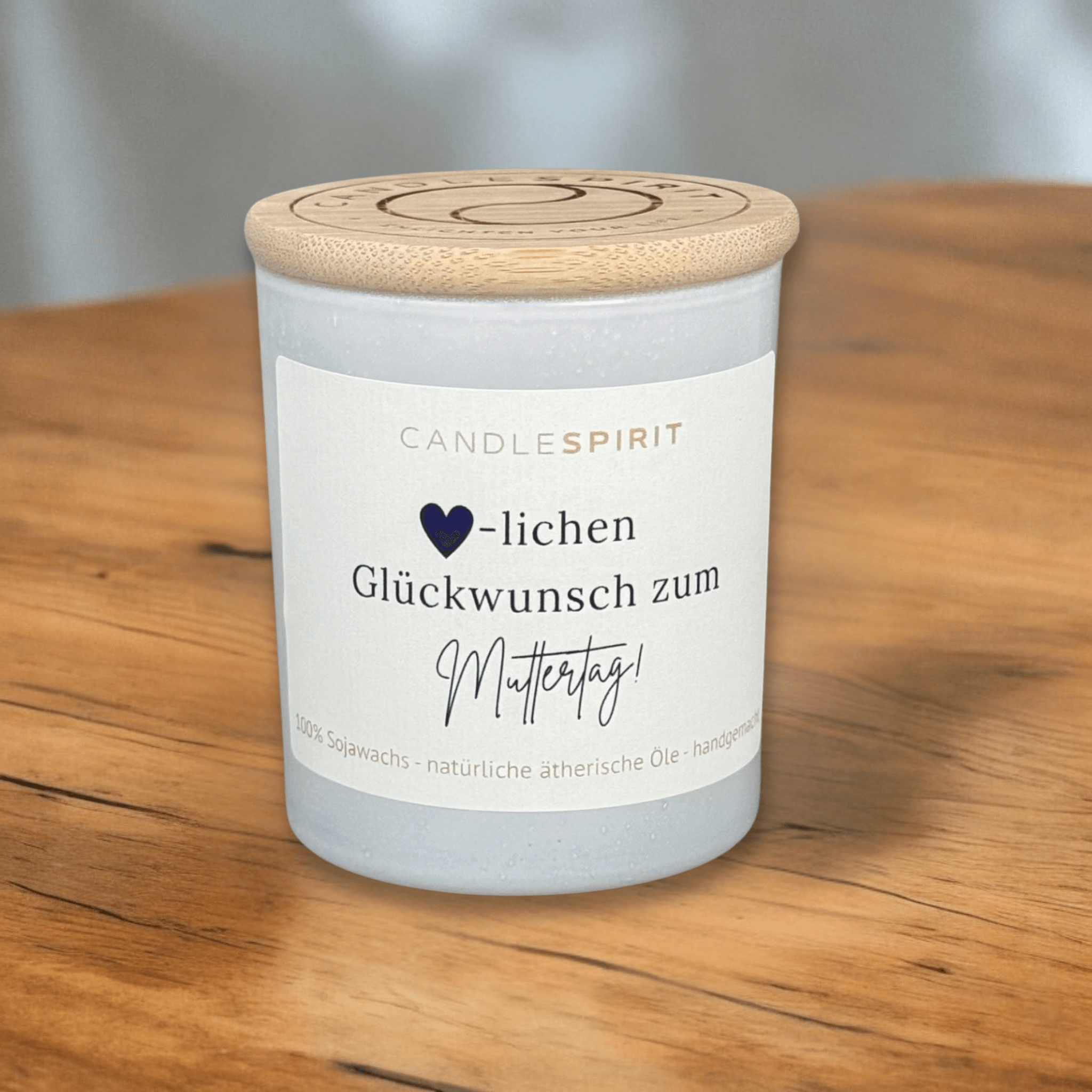 "🖤-lichen Glückwunsch zum Muttertag" | Aromatherapie Duftkerze mit Gratis Meditation