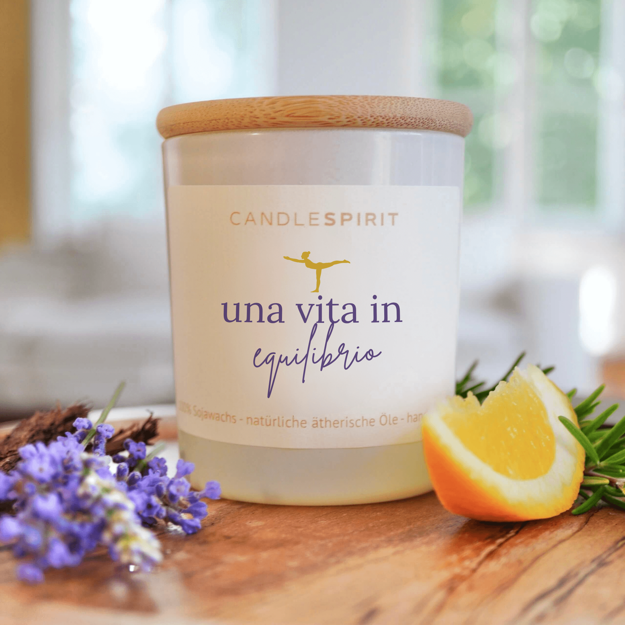 "Una Vita in equilibrio" | Aromatherapie Duftkerze mit Gratis Meditation
