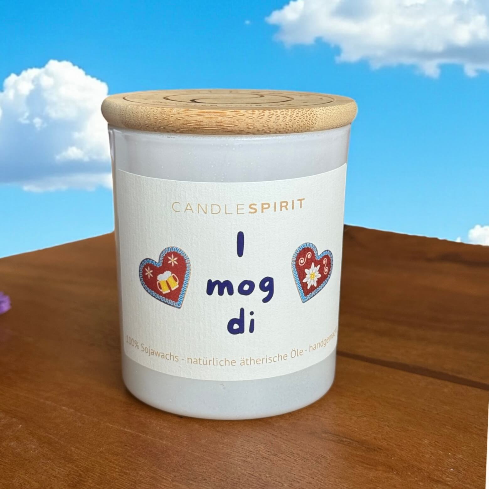 "I mog di" Oktoberfest Edition | Duft: JOY OF LIFE  | Aromatherapie Duftkerze mit Wiesn Playlist