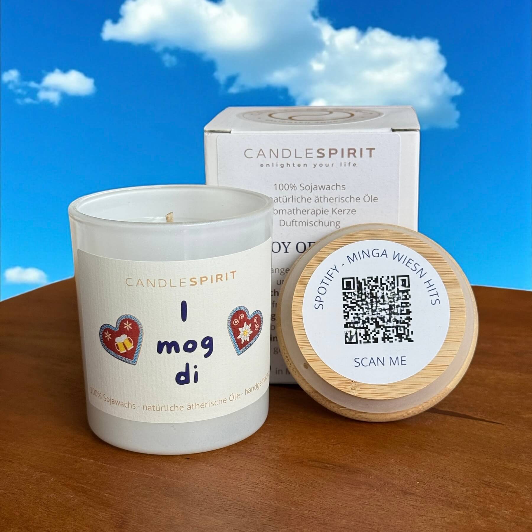 "I mog di" Oktoberfest Edition | Duft: JOY OF LIFE  | Aromatherapie Duftkerze mit Wiesn Playlist