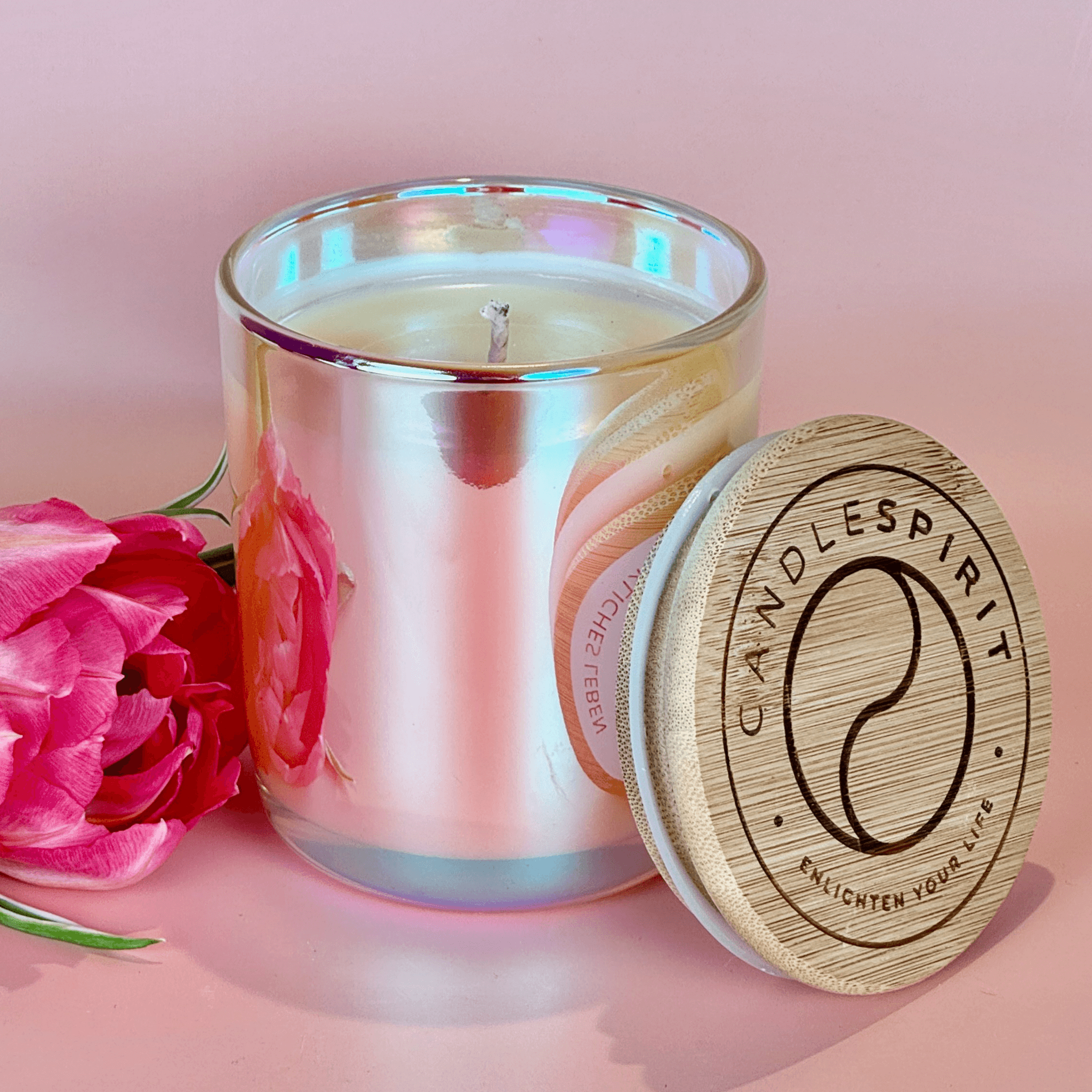 Duftkerze "Shine" mit ätherischen Ölen Orange & Rosmarin & Audio-Meditation | ca. 45h Brenndauer