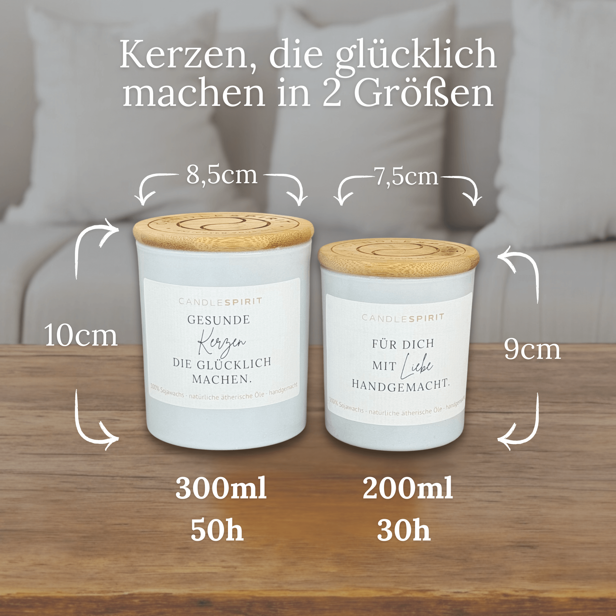 "Für was bist du heute dankbar?" | Aromatherapie Duftkerze &  Gratis Meditation | Bio-Sojawachs