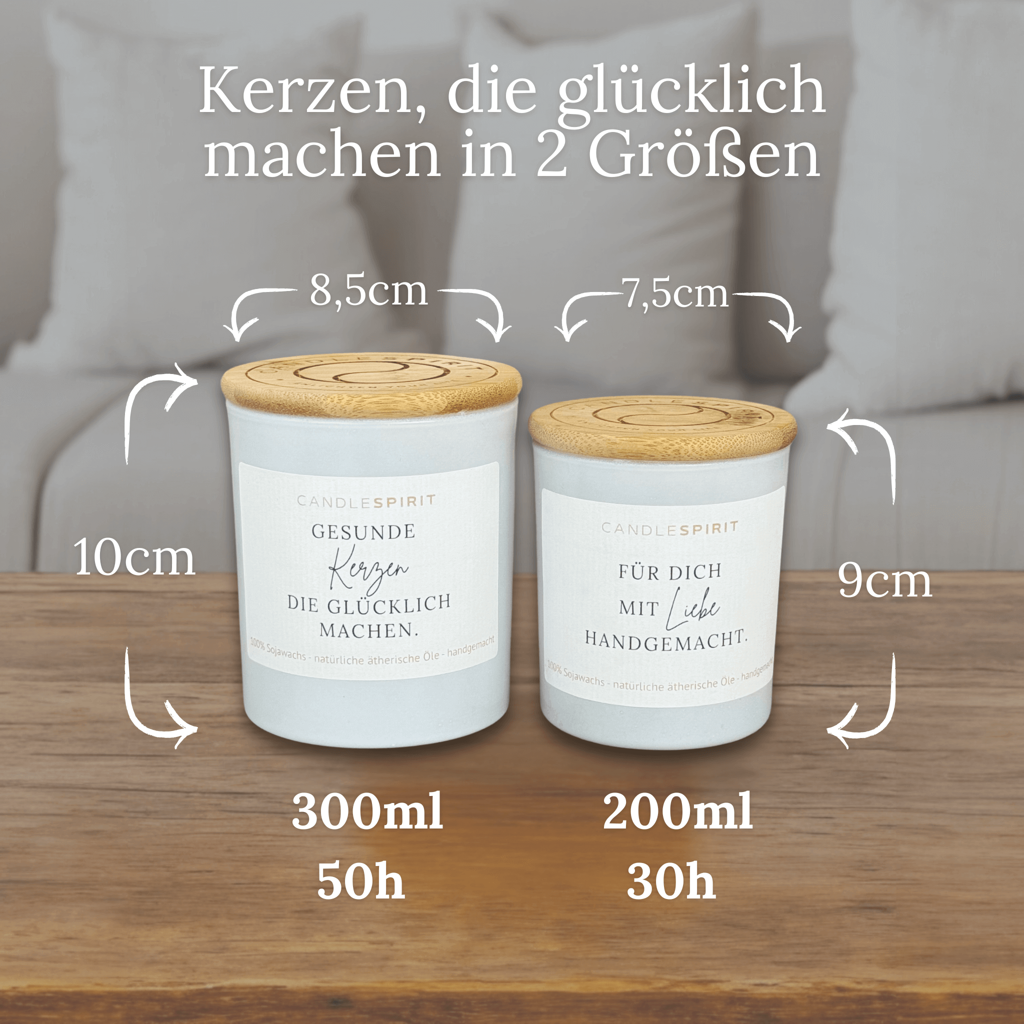 OUTLET – limitierte Edition: Aromatherapie Duftkerze | Duft JOY OF LIFE | Zitat: "Herzlichst Danke" | Bio-Sojawachs | Gratis Meditation