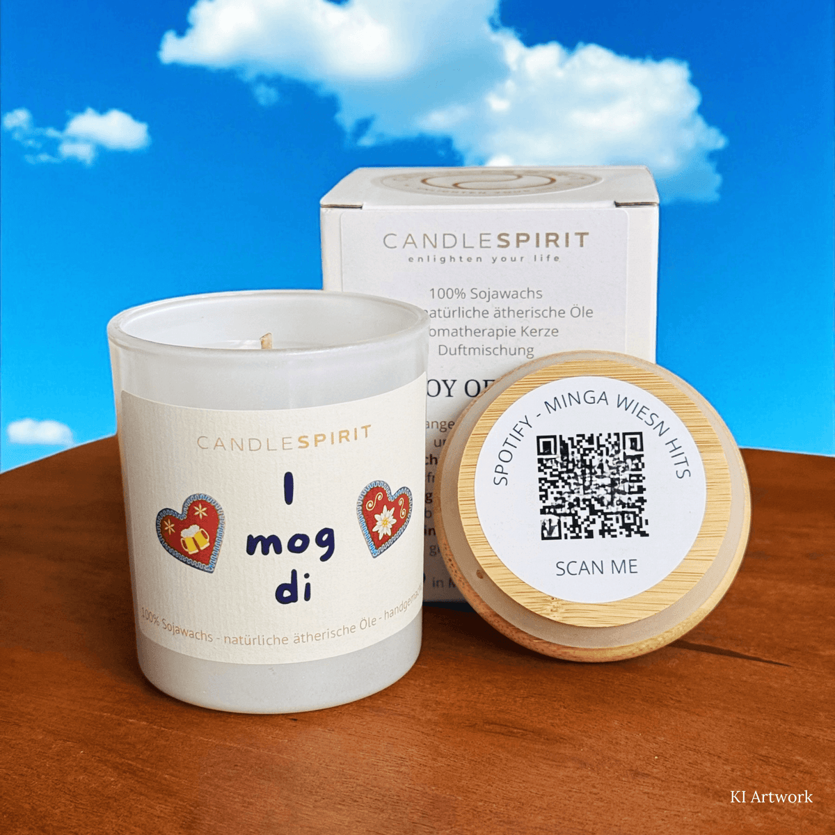 CANDLESPIRIT Audio-Kerze I mog di QR Code. AI Artwork 1