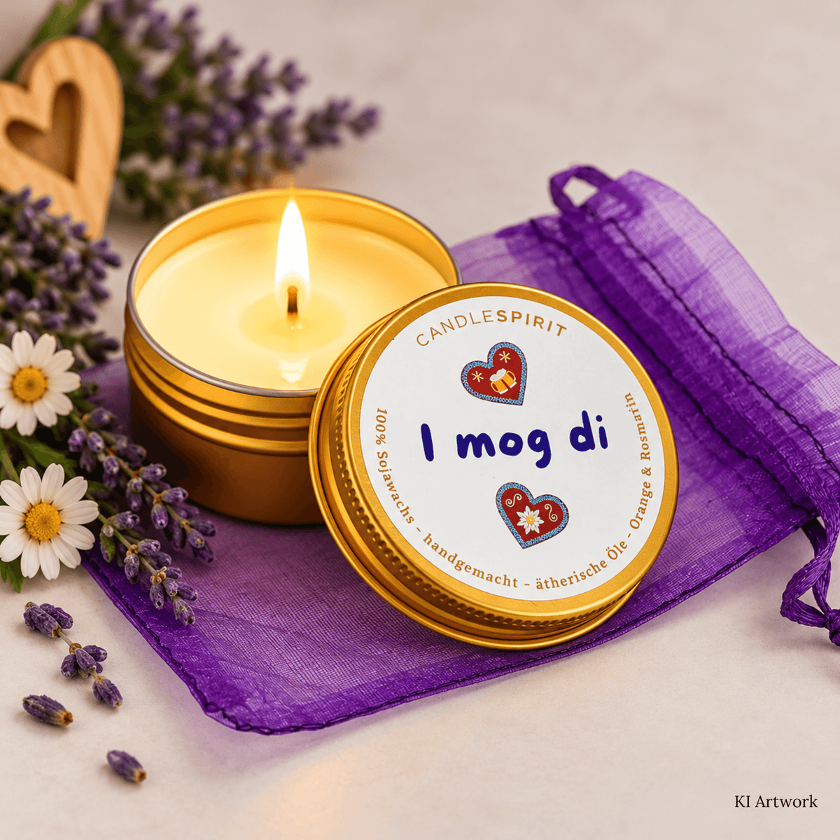 CANDLESPIRIT Reise-Audio-Kerze I mog di AI Artwork
