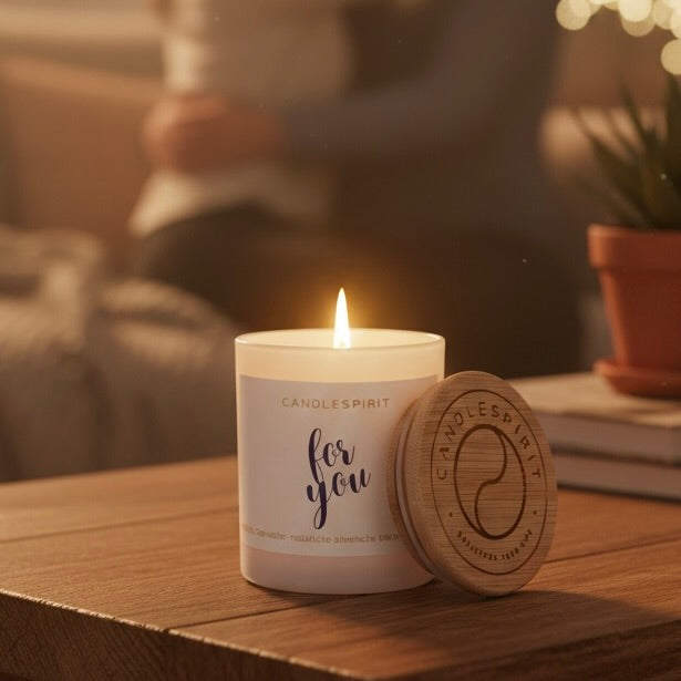 "for you" | Duftkerze mit ätherischen Ölen & Audio-Meditation