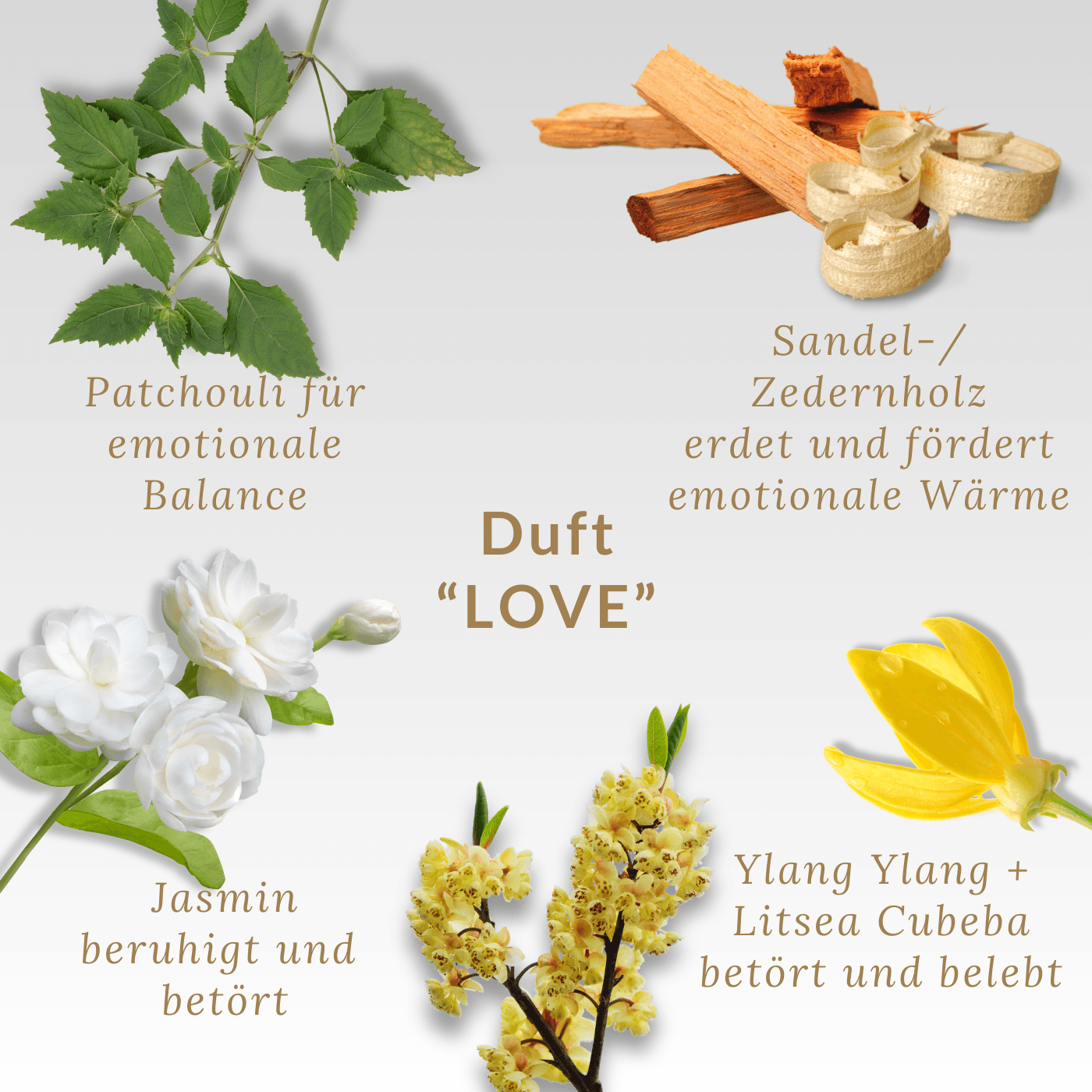 "Glück ist, dich in meinem Leben zu haben." Duftkerze aus ätherischen Ölen & Audio-Meditation