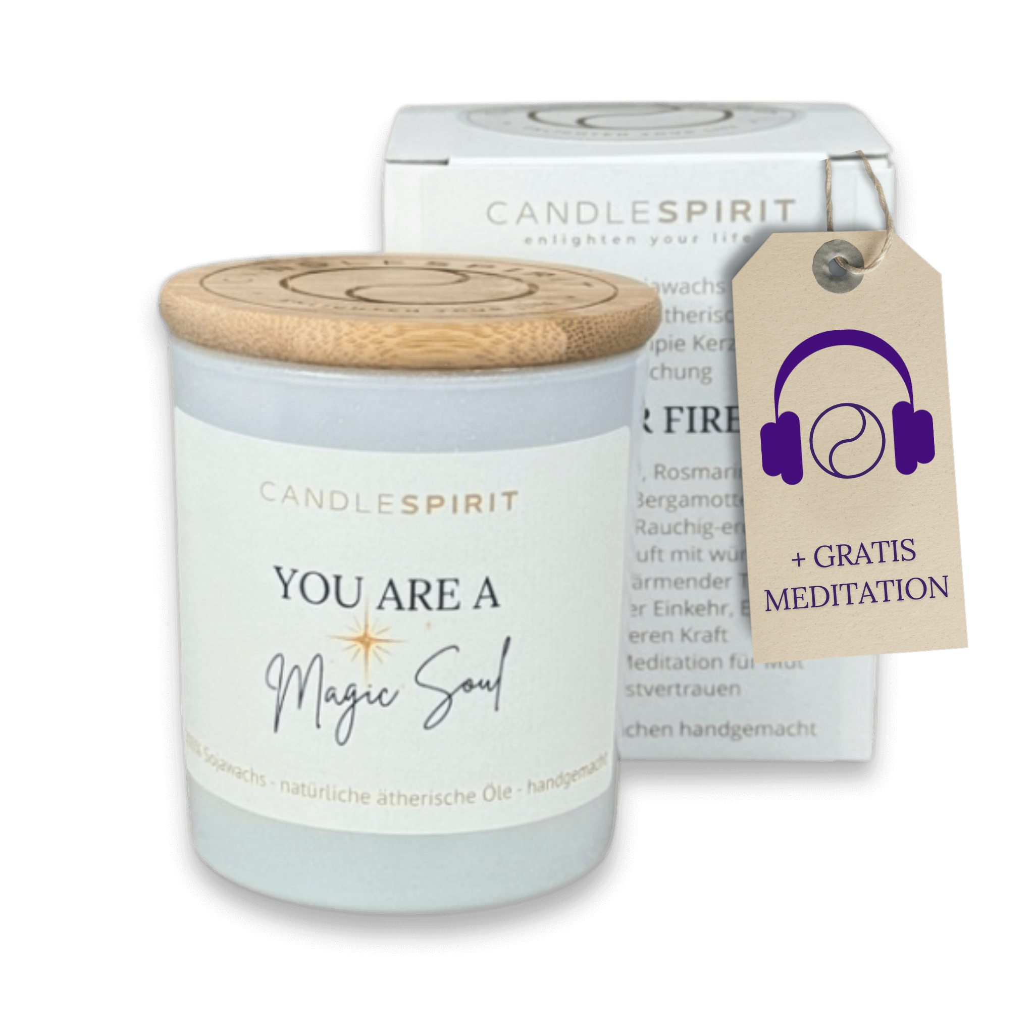 "You are a magic soul" | Rauhnachtkerze mit ätherischen Ölen & Audio-Meditation