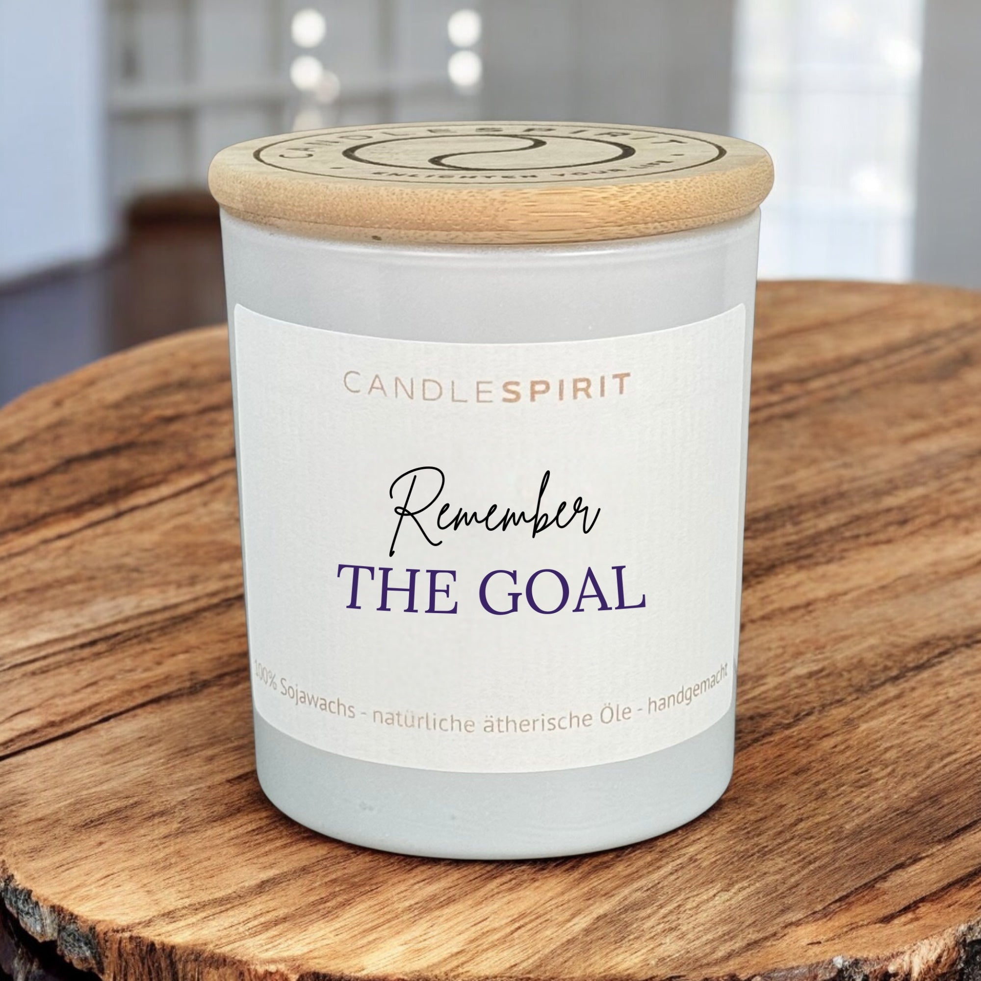 "Remember the goal" | Aromatherapie Duftkerze mit Gratis Meditation | CANDLESPIRIT