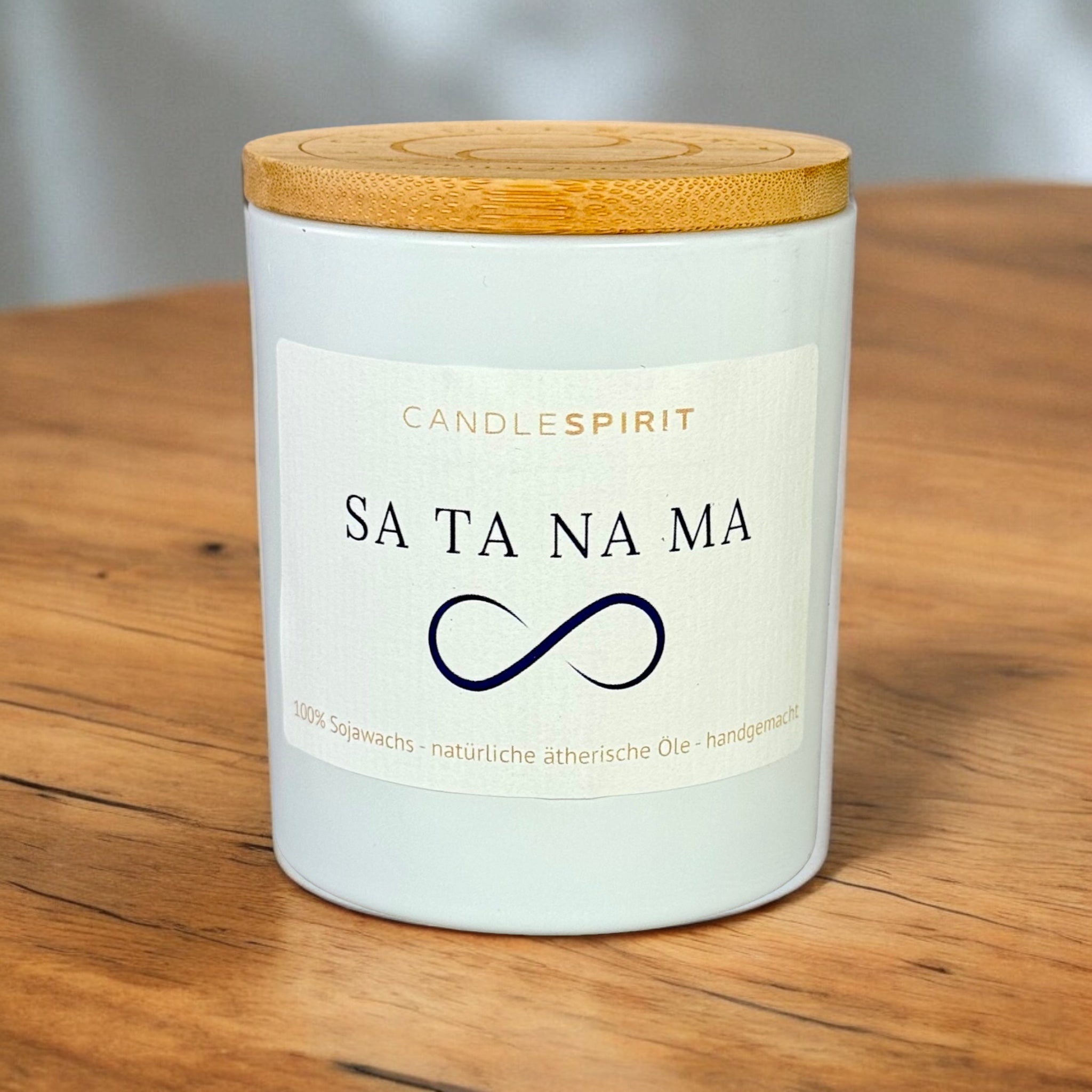 "SA TA NA MA" | Aromatherapie Duftkerze mit Gratis Meditation | Bio-Sojawachs | reine ätherische Öle