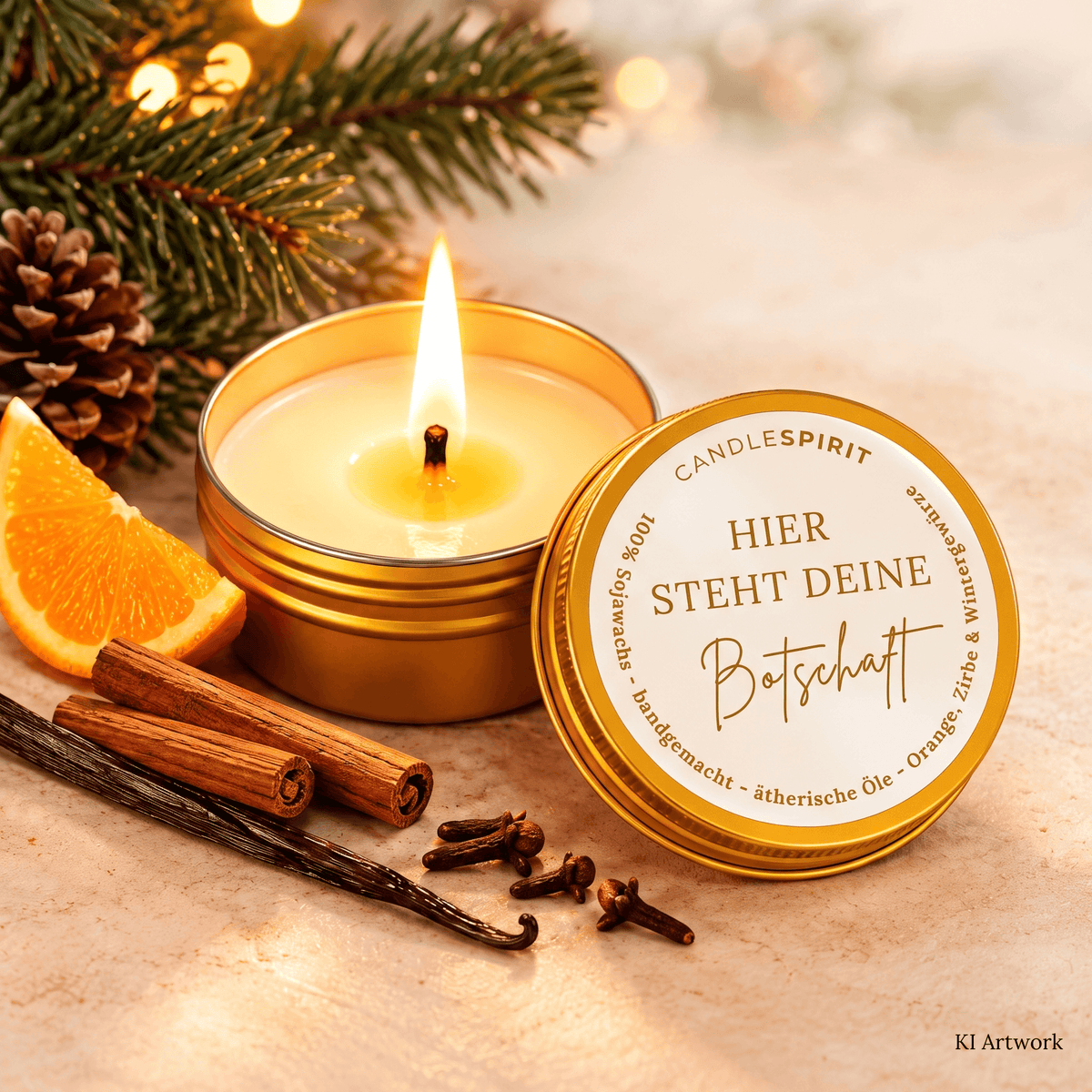 Personalisierbare Audio-Reisekerze | Das achtsame Geschenk für Teams & Geschäftspartner